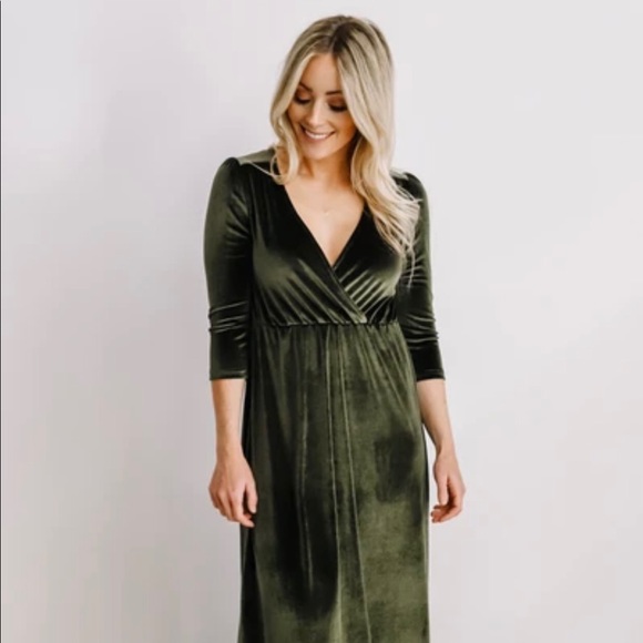 Baltic Born Dresses & Skirts - Baltic Born Velvet Maxi Dress (maternity friendly)